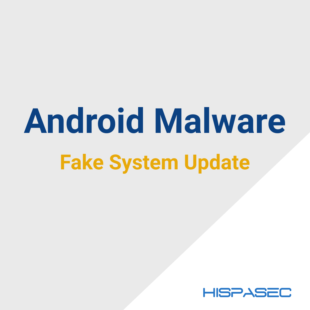Malware Android disfrazado de actualización del sistema